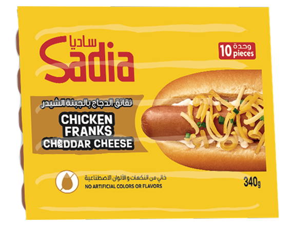 CHICKEN FRANKS CHEDDAR CHEESE 1