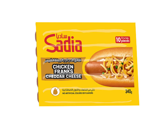 FM 4009442 V70 CHICKEN FRANKS CHEDDAR CHEESE 1